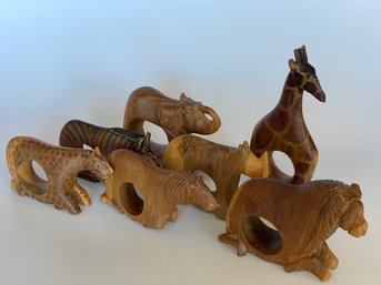 African Animal Napkin Rings