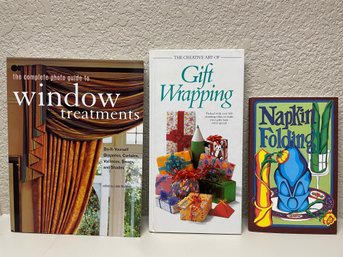 Window Treatment, Gift Wrapping &  Napkin Folding Books