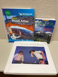 Lot Of Wyoming, Colorado Campgrounds, & Road Atlas Books