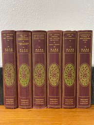 Set 6 Classic Antique Mark Twain Books