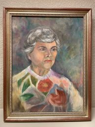 Vintage Original Oil Portrait