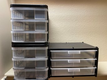 Lot Of Plastic Storage Drawers