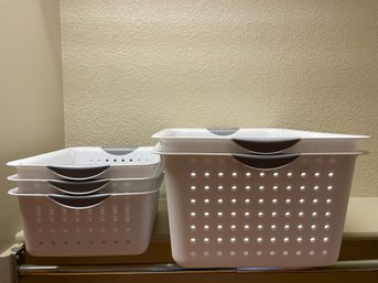 Lot Of Sterilite Storage Baskets