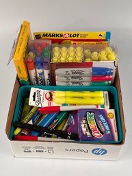 Lot Of Markers, Sharpies & Highlighters