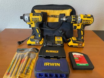 Lot Of 2 DeWalt Cordless Drill & Impact Driver