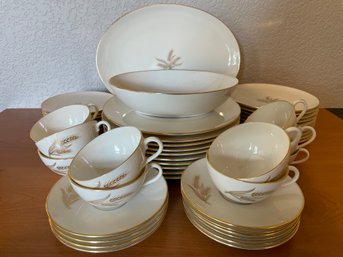 Set Of Vintage Lenox 'Wheat' China