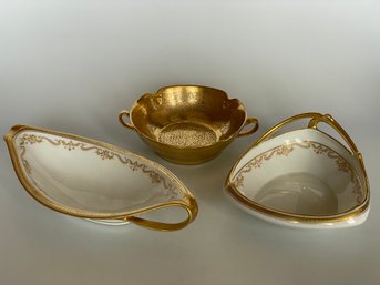 2 Limoges, 1 Pickard Dishes