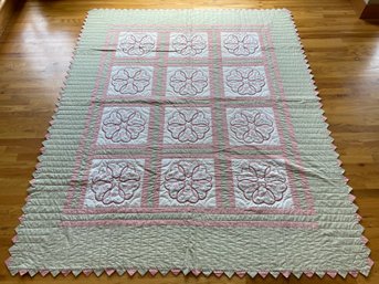 Embroidered Amish Quilt