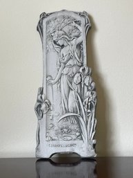 Art Nouveau Woman In Nature With Pond And Flowers Wall Designer Resin Frieze French A9