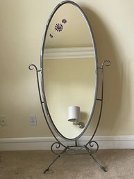 Round Decorative Mirror With Stand A11