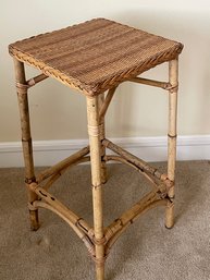 Bamboo Wicker Plant Stand A13