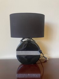 Black Table Lamp With Rhinestone Embellishments A31