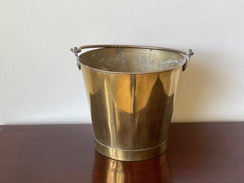 Vintage Brass Bucket/pail, Bail Handle L50