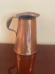 Vintage Large Copper Water Pitcher F28