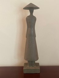 Tall East Asian Woman Statue (Bombay Co.) L125