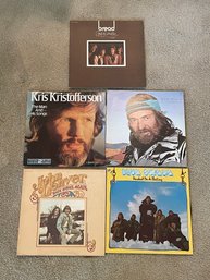 Lot Of Vinyl Records By Various Artists Including Kris Kristofferson, Willie Nelson, John Denver & More! M39
