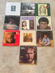 Lot Of Vinyl Records By Various Artists Including Gordon Lightfoot, Dan Fogelberg, Roberta Flack, & More! M40