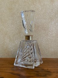 Vintage Irice Crystal Perfume Bottle With Numbered Stopper From West Germany B33