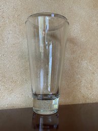 Crystal Krosno Vase Made In Poland Label Intact B73