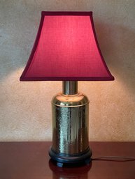 Vintage Brass Tea Canister Table Lamp B128