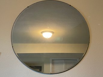 Beveled Round Wall Mirror D17