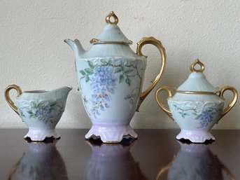 Antique/vintage Hand Painted China Coffee Serving Set K30