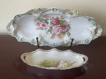 2 Antique RS China Dishes Made In Prussia K35