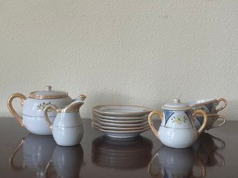 Miniature Porcelain Tea Set Made In Japan K43