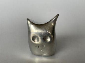 Tiny Modernist Owl Figure