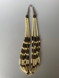 Buffalo Bone Bead Necklace