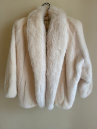 Gorgeous Custom Made Fox/fur Mink Jacket Shawl Collar C2