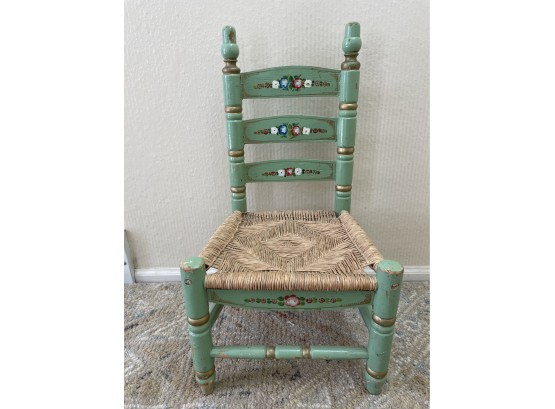 Vintage Child's Hand Painted Chair