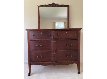 Antique Dresser With Mirror