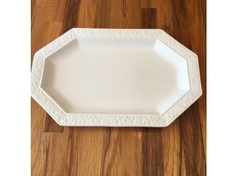 White Ironstone Platter