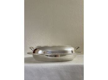 Antique Silver Plate Divided Dish With Cover