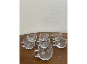 Set Of Antique Glass Punch Cups