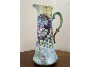 Antique Hand Painted Limoges Pitcher