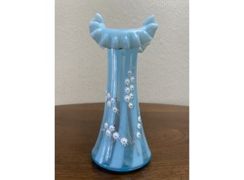 Antique Blue Fenton Bud Vase