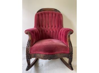 Antique Walnut Rocking Chair