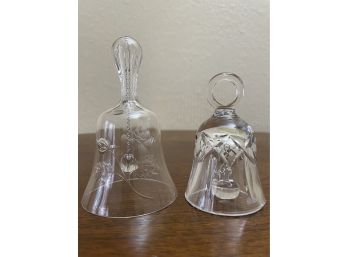 Lot Of 2 Crystal Bells Including Waterford