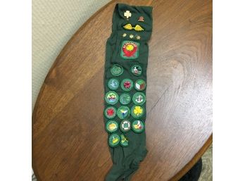 Vintage Girl Scout Awards Sash