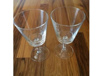 Pair Of Crystal Goblets