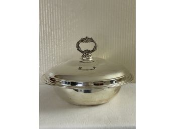 Vintage Silver Plate Covered Bowl