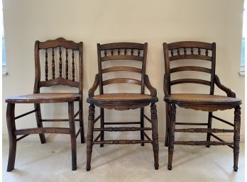 Lot Of 3 Antique Victorian Side Chairs