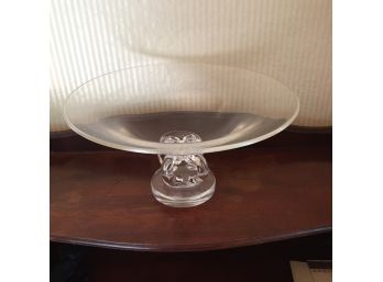 Vintage Glass Pedestal Bowl