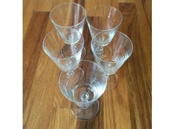 Set Of 5 Wine Glasses