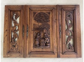 Antique Carved Oak Panels