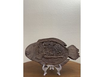 Hand Carved Wood Fish