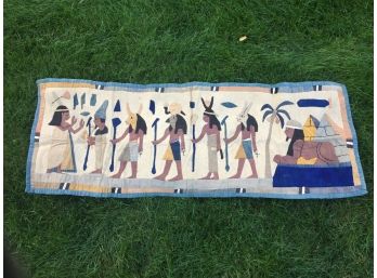 Antique Egyptian Hand Applique Textile Tapestry