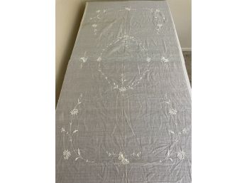 Antique/vintage Embroidered Table Cloth